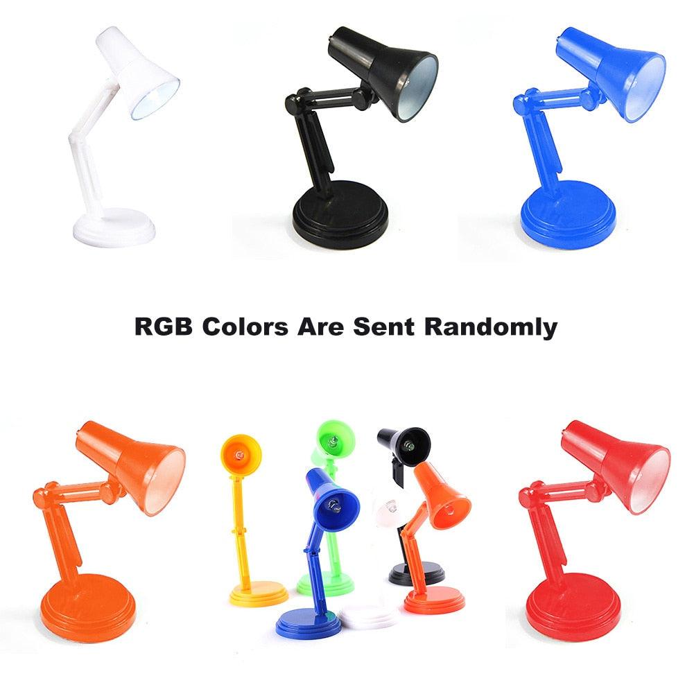 Mini LED Portable Solid Night Reading Desk Decoration Eye Protection Battery Table Lamp Home Model Kids Study Reading Light Tool Cute Study Lamps for Bedroom Décor - Black Girl Golf