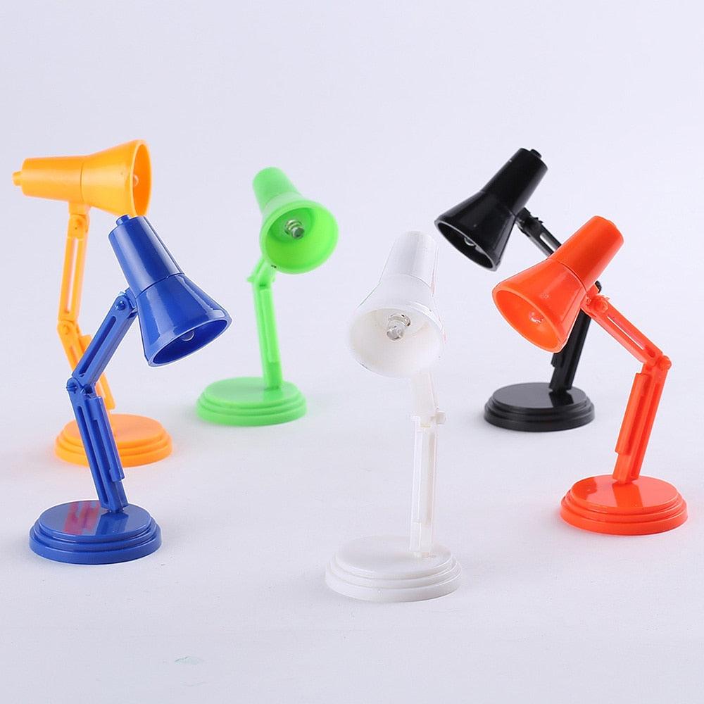 Mini LED Portable Solid Night Reading Desk Decoration Eye Protection Battery Table Lamp Home Model Kids Study Reading Light Tool Cute Study Lamps for Bedroom Décor - Black Girl Golf