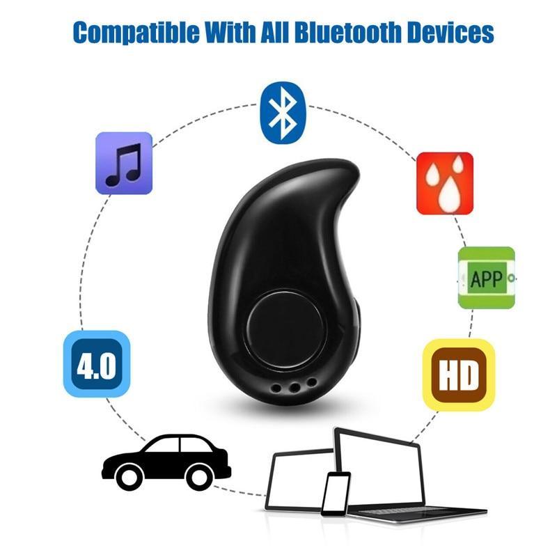 Mini Wireless Bluetooth Earphone in Ear Sport with Mic Handsfree Headset Earbuds for All Phone Android - Black Girl Golf