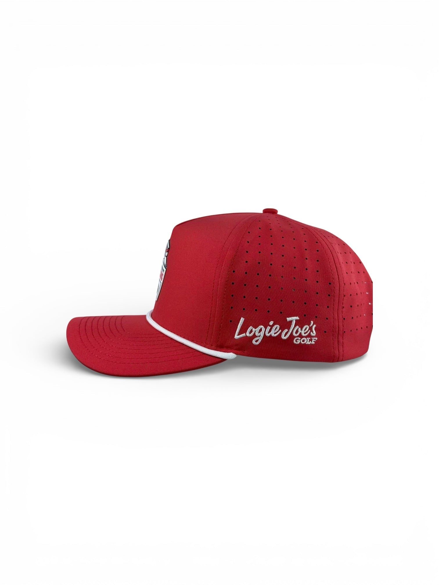 Missing Milk Golf Hat | Snapback Cap | Built-in Magnetic Ball Marker Holder + Marker Included | Missing Golf Ball | Adjustable Red - Black Girl Golf