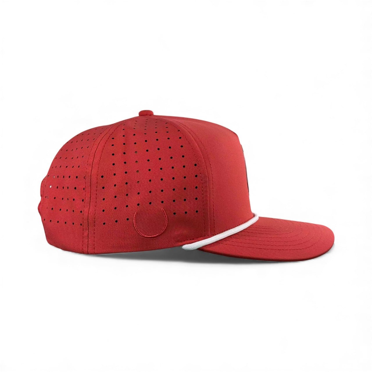 Missing Milk Golf Hat | Snapback Cap | Built-in Magnetic Ball Marker Holder + Marker Included | Missing Golf Ball | Adjustable Red - Black Girl Golf