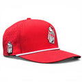 Missing Milk Golf Hat | Snapback Cap | Built-in Magnetic Ball Marker Holder + Marker Included | Missing Golf Ball | Adjustable Red - Black Girl Golf