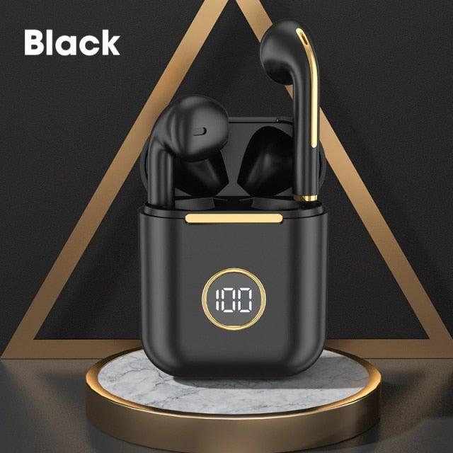 Modern White Wireless Bluetooth Headphones Waterproof HIFI-Sound Music Earphones For Outdoor Sport Workout Headset Sports Headphones Wireless Wearable Music Player Built-in Sweatproof Headphones With Charging Case Bluetooth 5.0 - Black Girl Golf