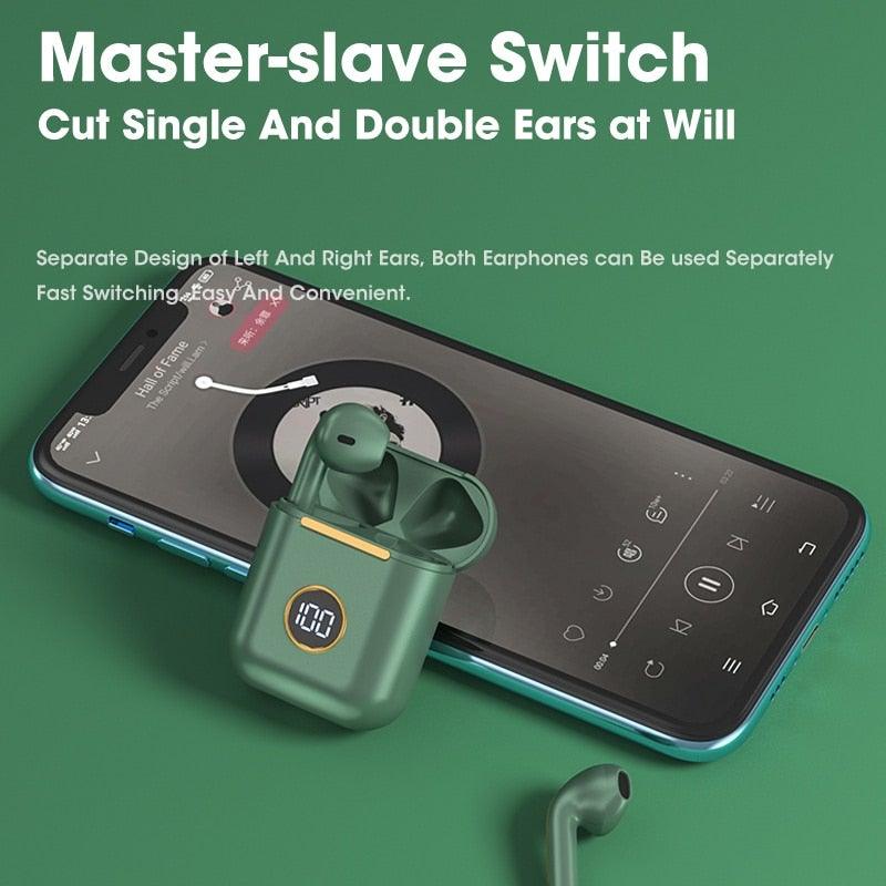 Modern White Wireless Bluetooth Headphones Waterproof HIFI-Sound Music Earphones For Outdoor Sport Workout Headset Sports Headphones Wireless Wearable Music Player Built-in Sweatproof Headphones With Charging Case Bluetooth 5.0 - Black Girl Golf