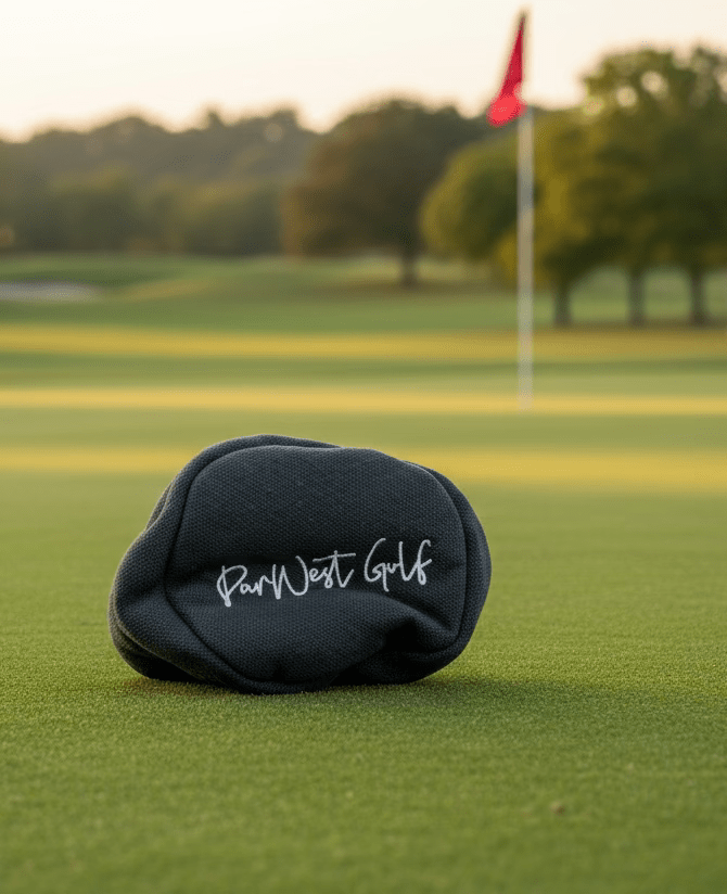Monogram Logo Canvas Headcover - Black Girl Golf