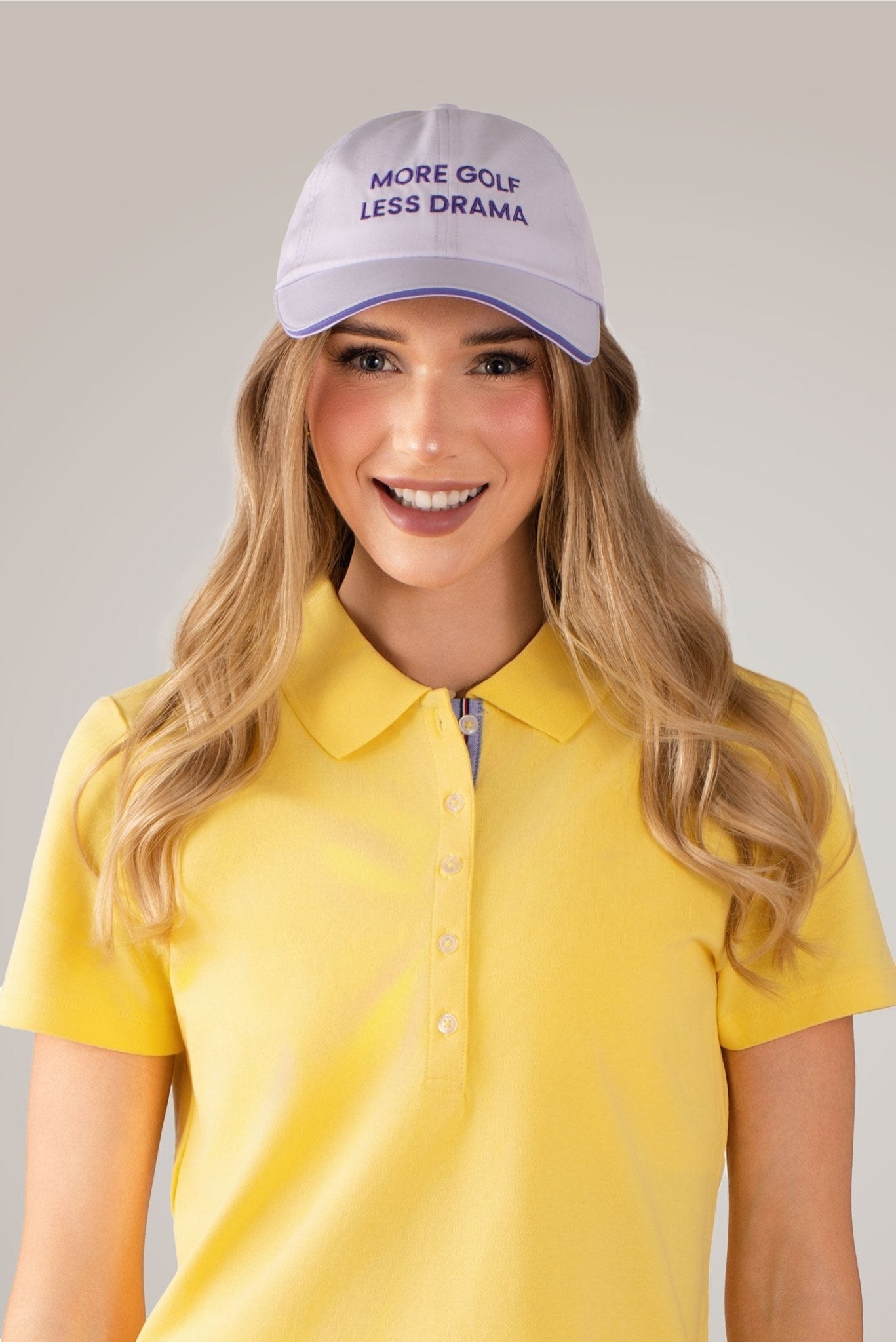 More Golf Less Drama Ball Cap in Lavender - Black Girl Golf