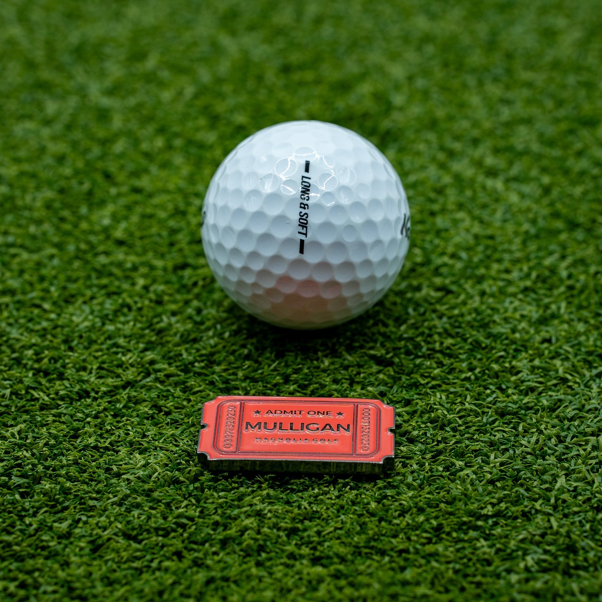 Mulligan Ticket Ball Marker - Black Girl Golf