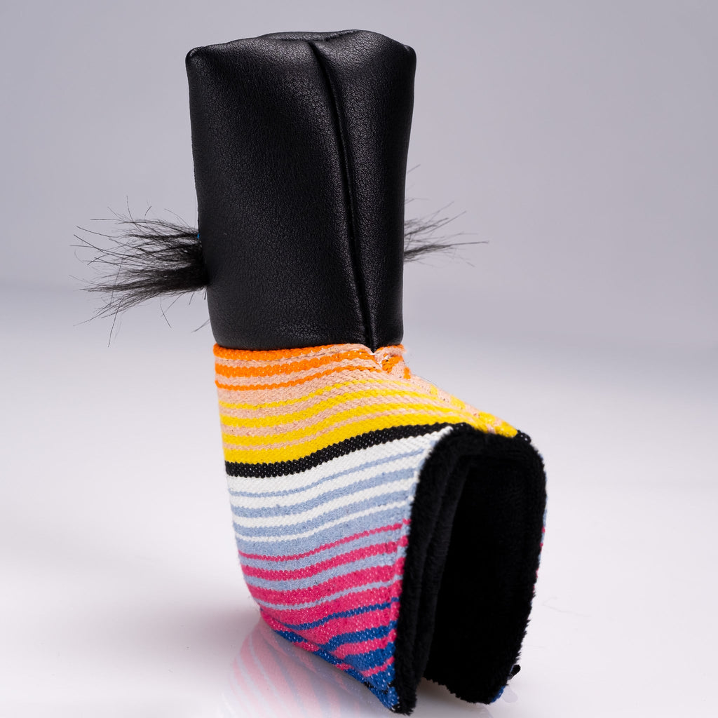 Mustache Sugar Skull - Blade Putter Cover Black - Black Girl Golf