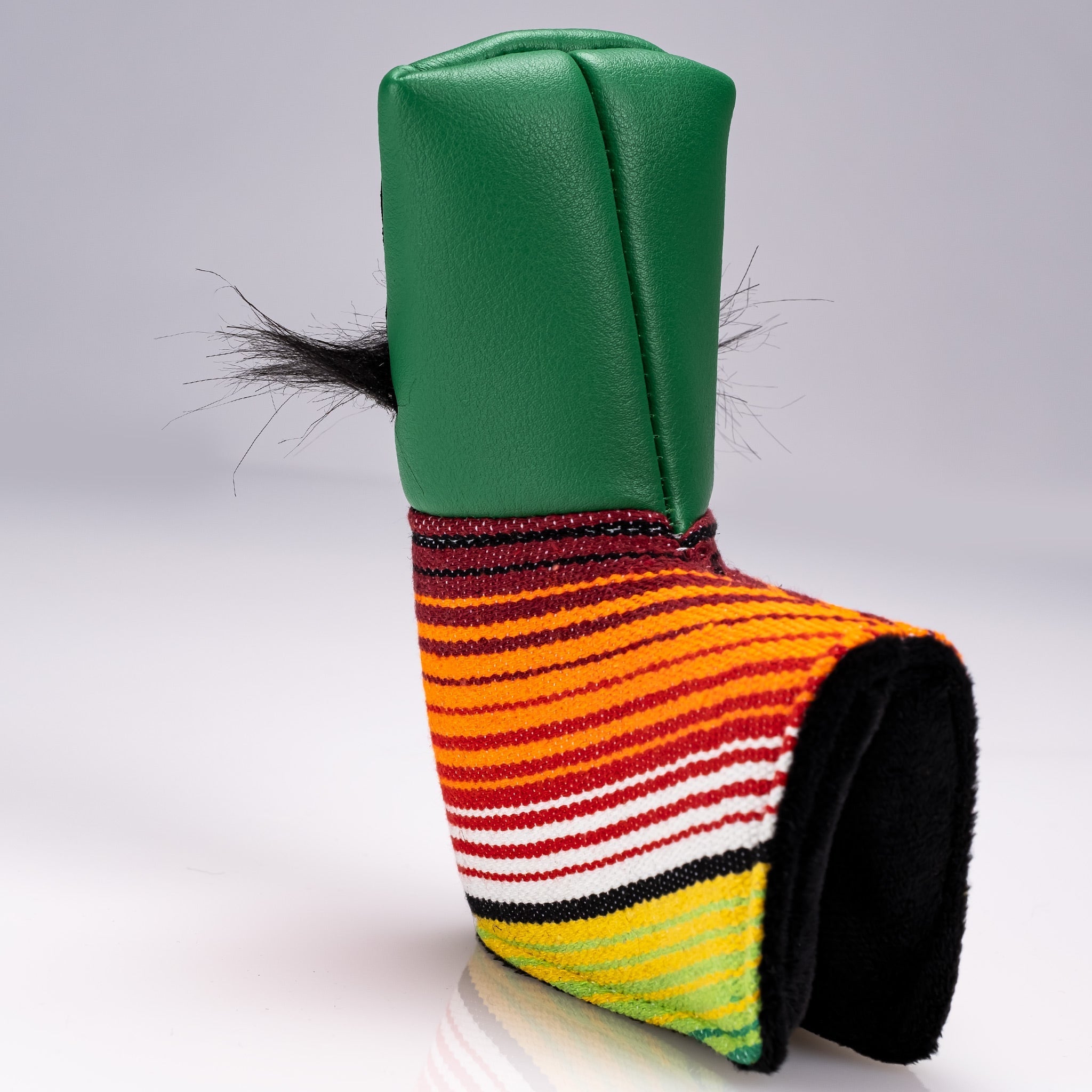 Mustache Sugar Skull - Blade Putter Cover Green - Black Girl Golf