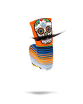 Mustache Sugar Skull - Blade Putter Cover Orange - Black Girl Golf