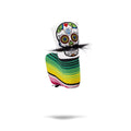 Mustache Sugar Skull - Blade Putter Cover White - Black Girl Golf