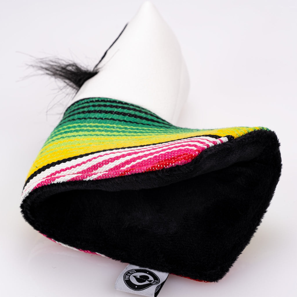 Mustache Sugar Skull - Blade Putter Cover White - Black Girl Golf