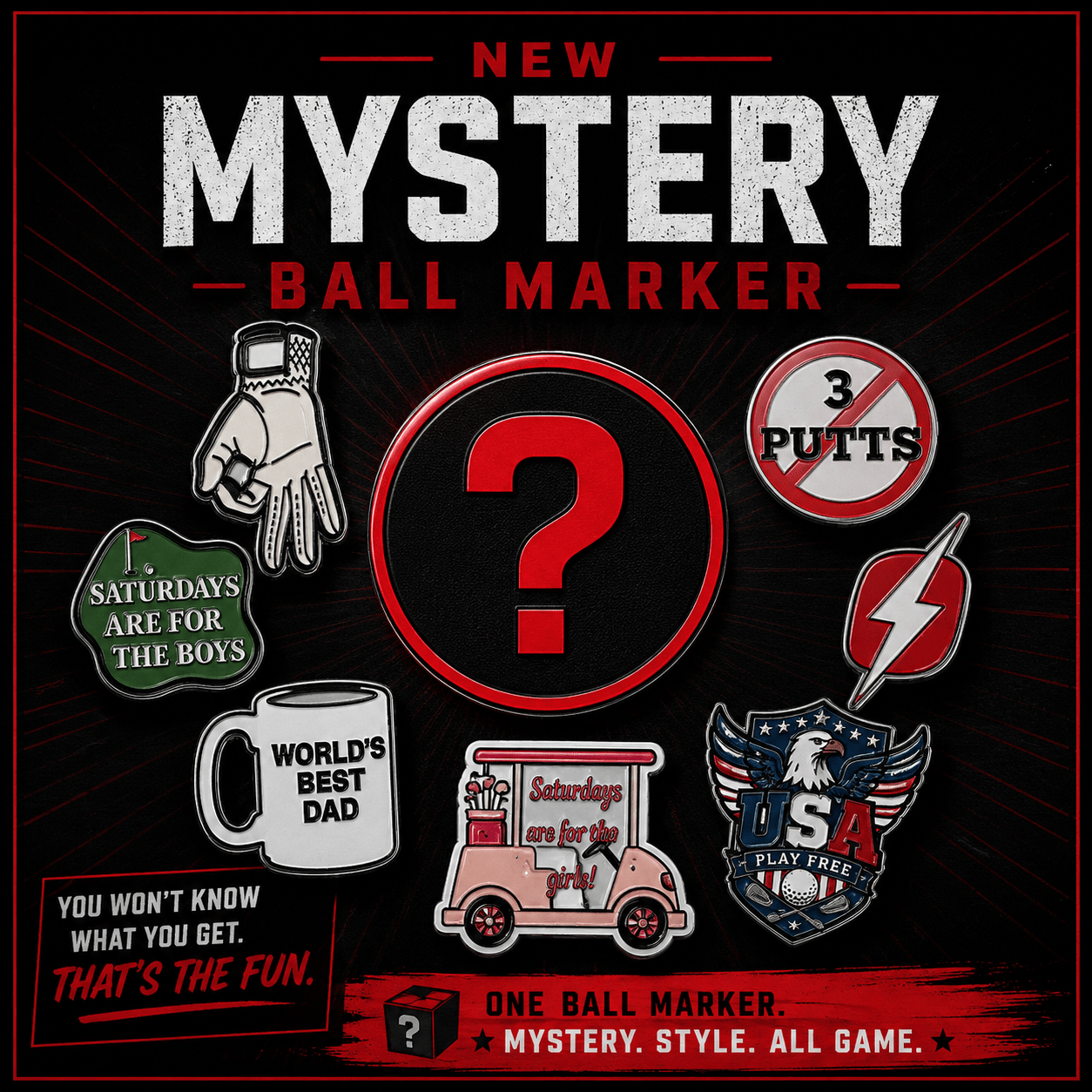 MYSTERY BALL MARKER - Black Girl Golf