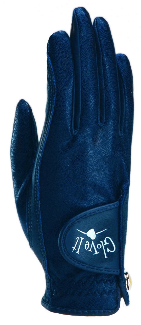 Navy Clear Dot Golf Glove - Black Girl Golf