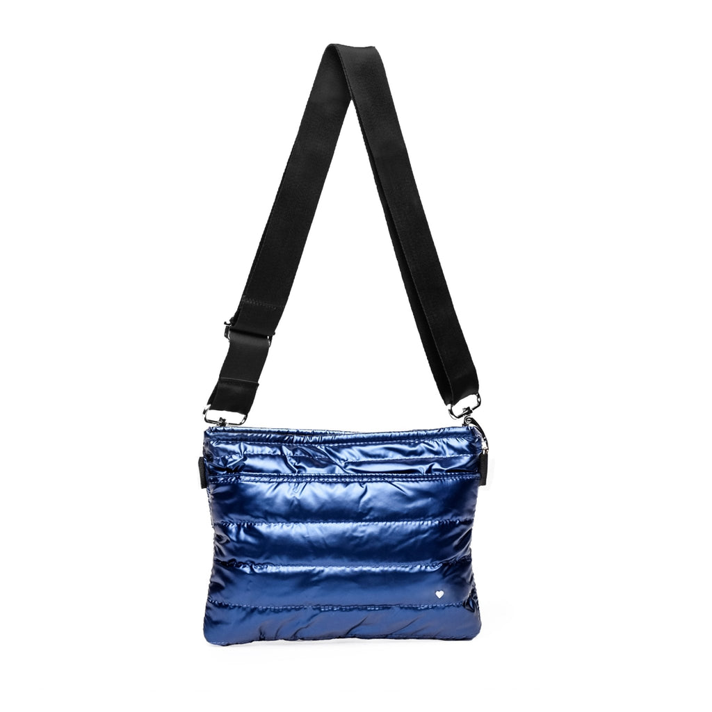 Navy Padded Crossbody Belt Bag - Black Girl Golf