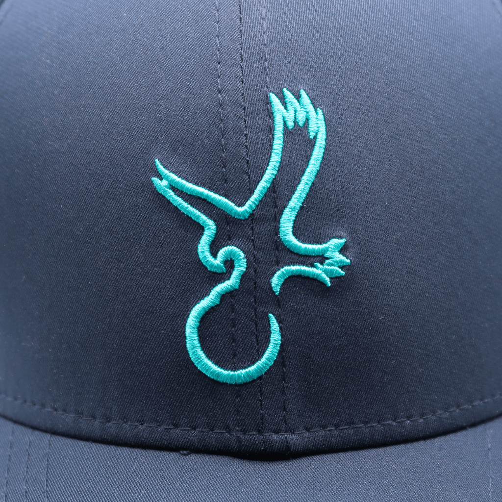 Navy/Teal Eagle Performance Hat - Black Girl Golf
