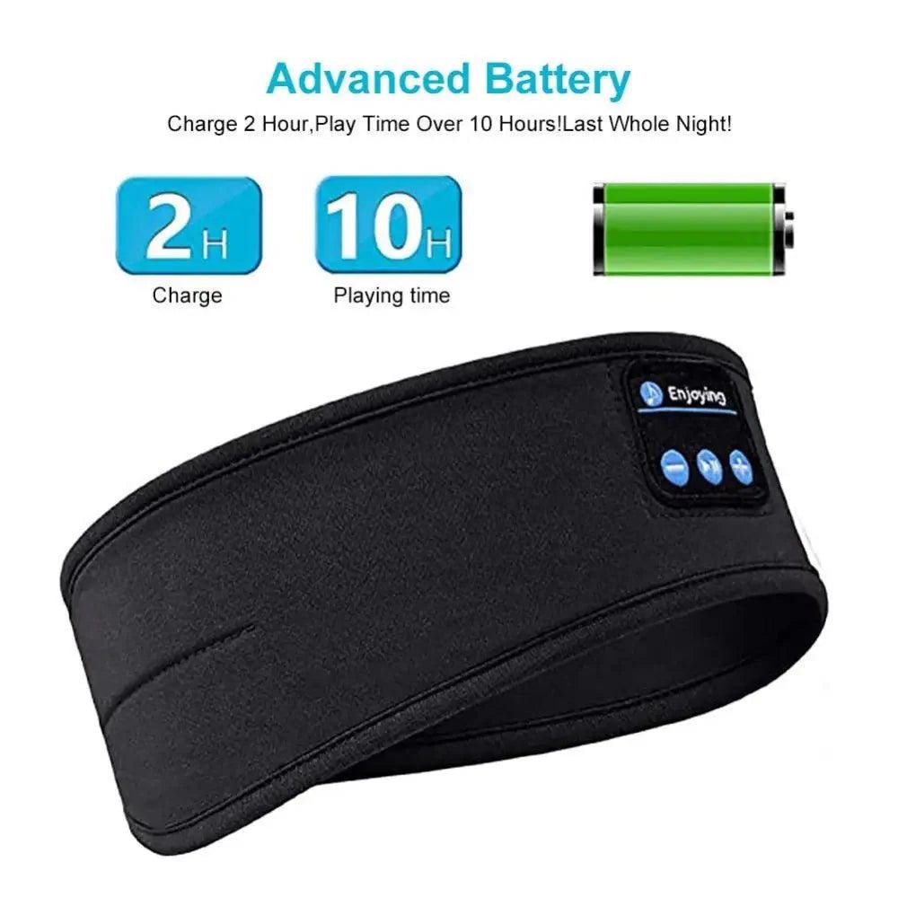 New Bluetooth Wireless Headphones Sports Headband Soft Elastic Comfortable Headphones For Sleep Music Headset Speakers - Black Girl Golf
