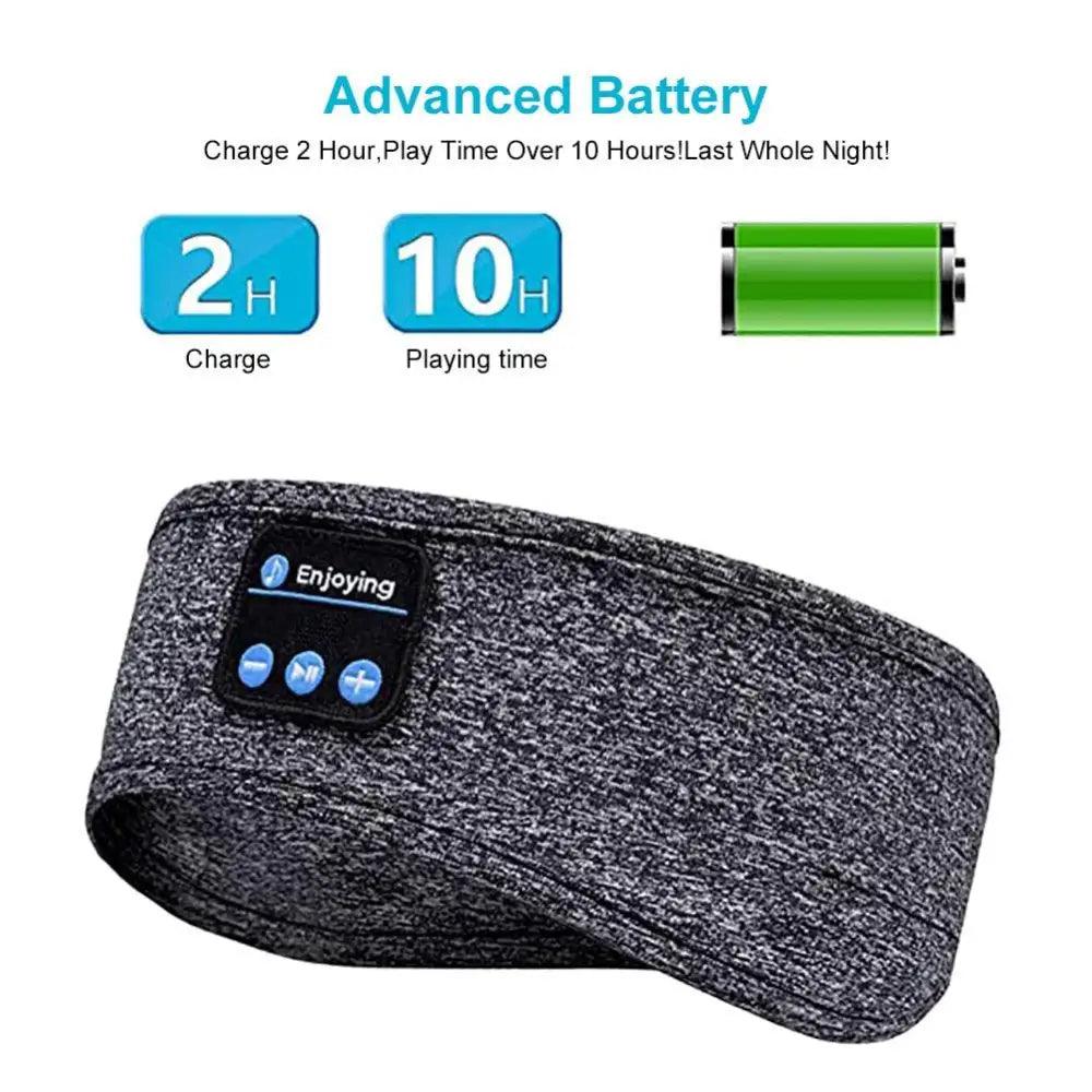 New Bluetooth Wireless Headphones Sports Headband Soft Elastic Comfortable Headphones For Sleep Music Headset Speakers - Black Girl Golf
