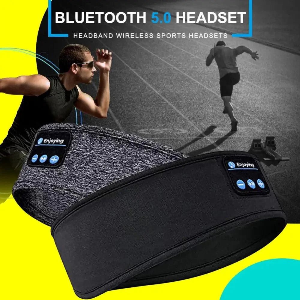 New Bluetooth Wireless Headphones Sports Headband Soft Elastic Comfortable Headphones For Sleep Music Headset Speakers - Black Girl Golf
