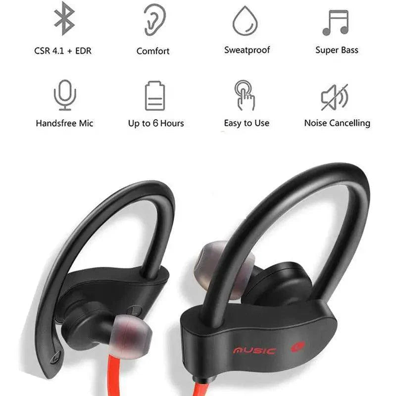 New Wireless Bluetooth Earphones Training Headphones Music Sport Headset Gaming Handsfree For All Smart Phones Bluetooth Earphone Wireless Headphones for Mobile Phone Sports Stereo Bluetooth - Black Girl Golf