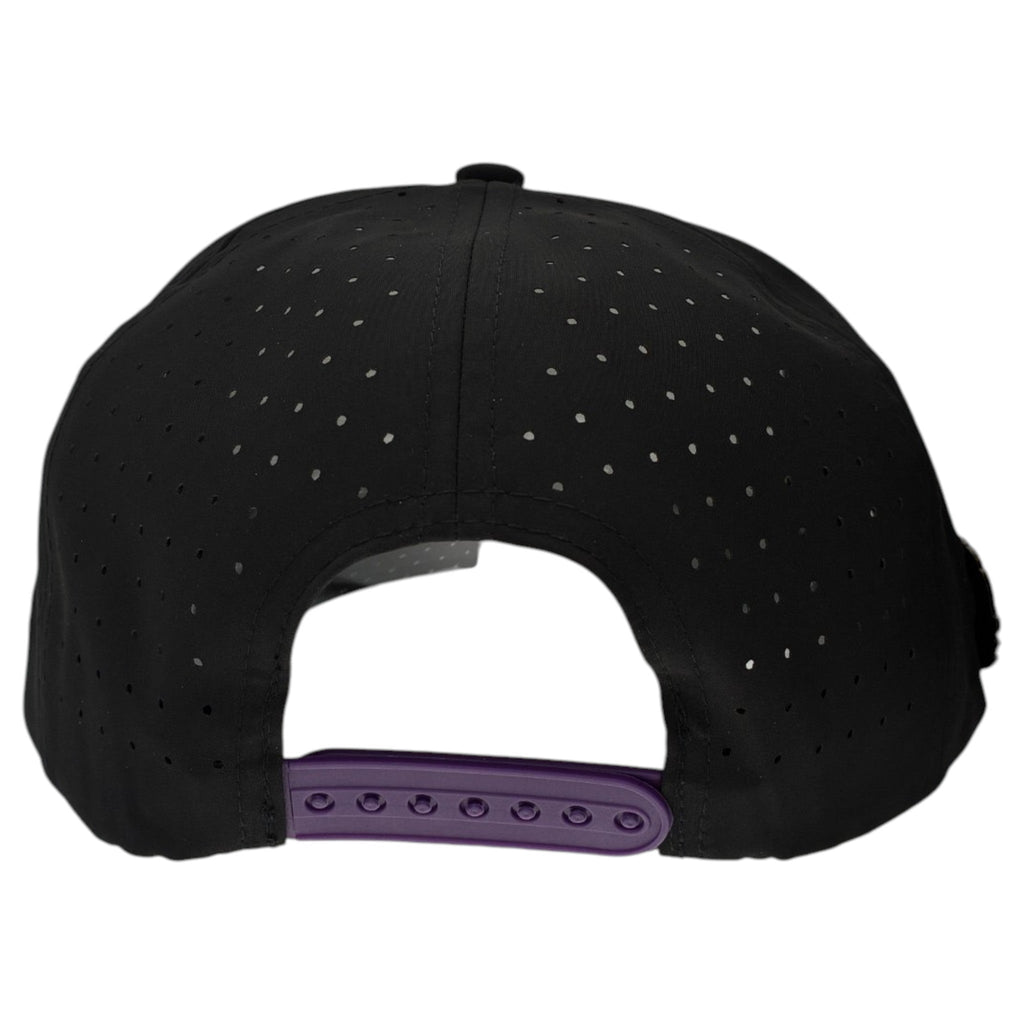 Night Stalker Golf Hat | Snapback Cap | Built-in Magnetic Ball Marker Holder + Marker Included | Adjustable | Animal Eyes Black - Black Girl Golf