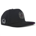 Night Stalker Golf Hat | Snapback Cap | Built-in Magnetic Ball Marker Holder + Marker Included | Adjustable | Animal Eyes Black - Black Girl Golf