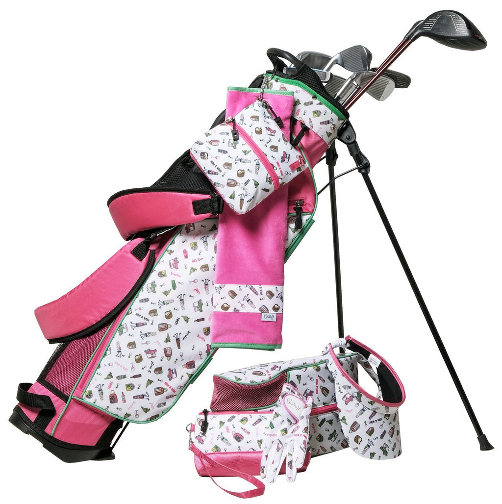 Nine & Wine 2 Zip Bag - Black Girl Golf