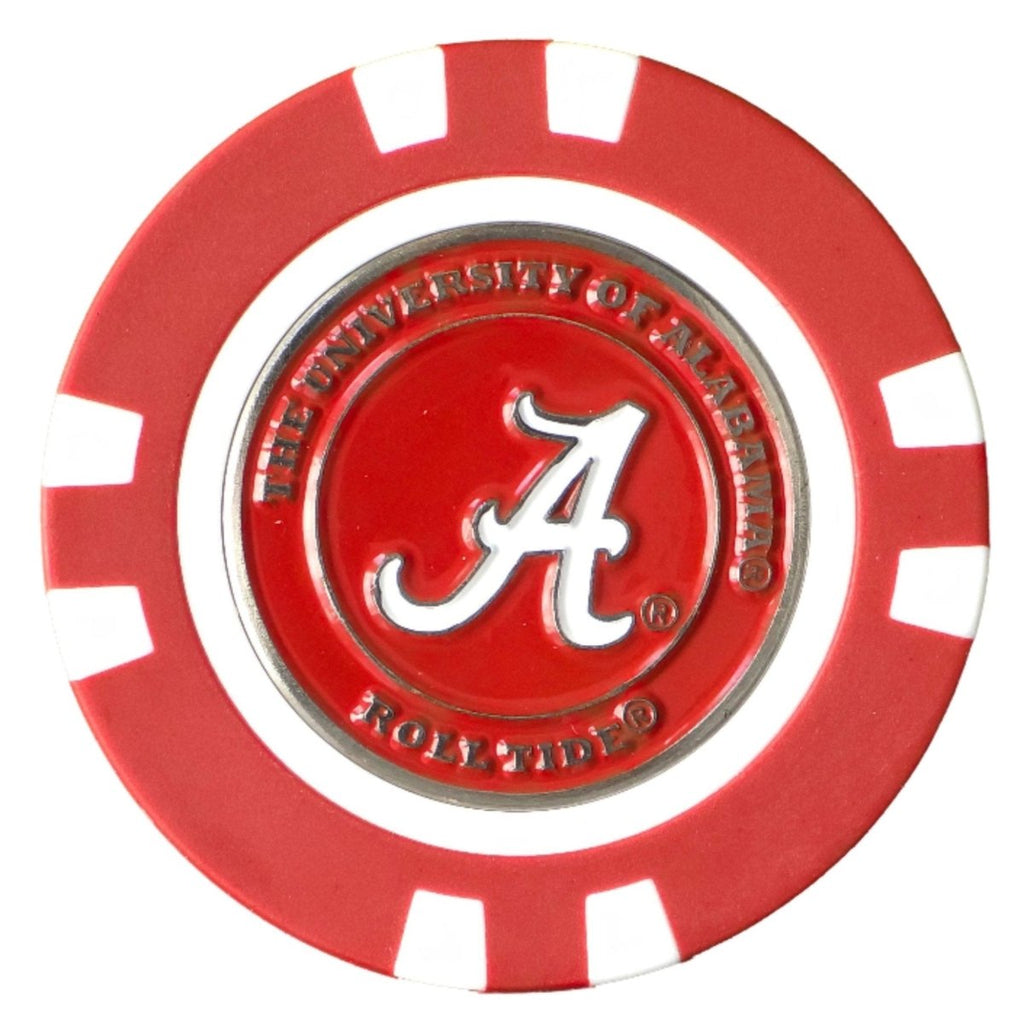 Officially Licensed Alabama Crimson Tide Poker Chip Ball Marker - Black Girl Golf