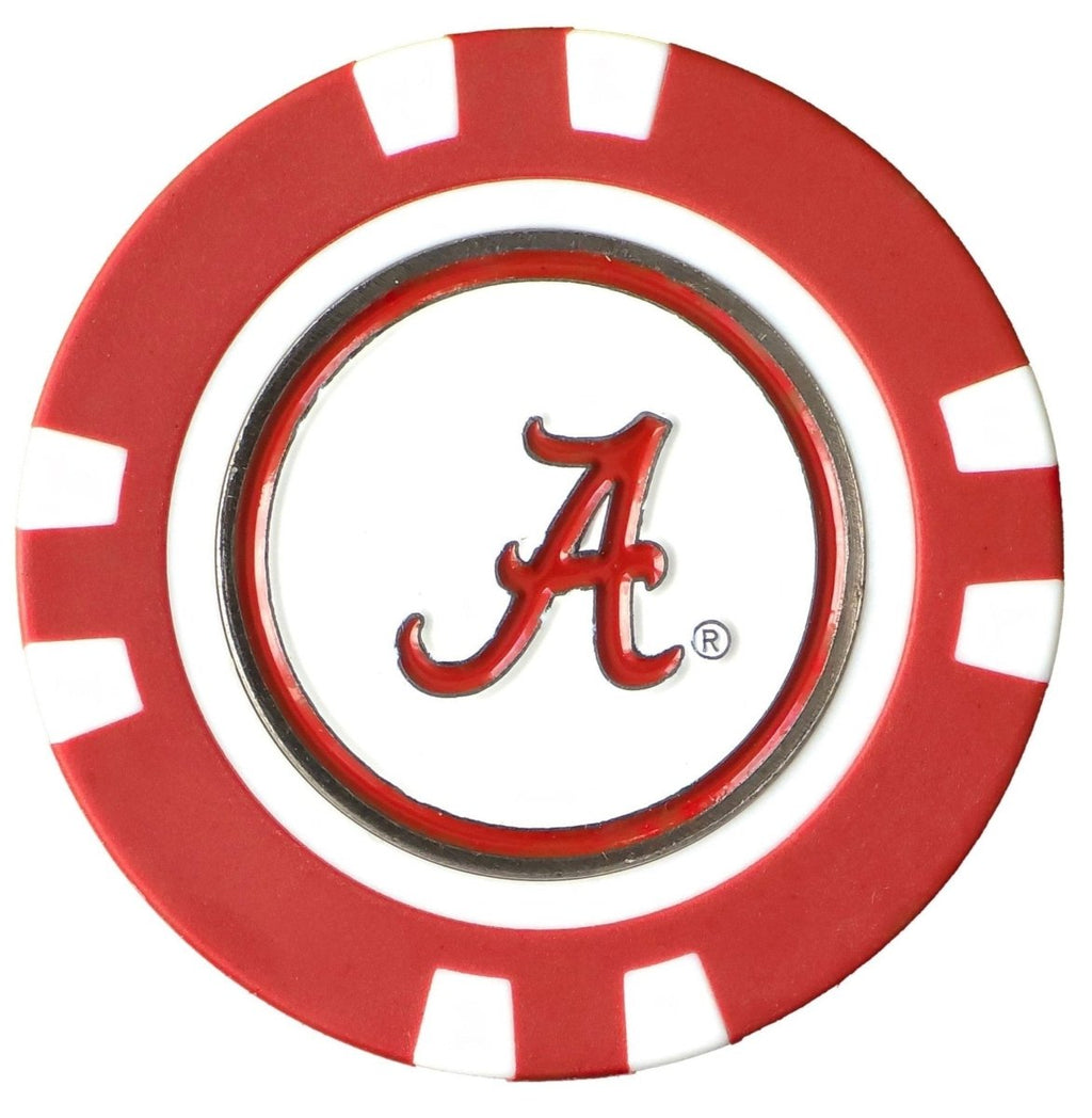 Officially Licensed Alabama Crimson Tide Poker Chip Ball Marker - Black Girl Golf