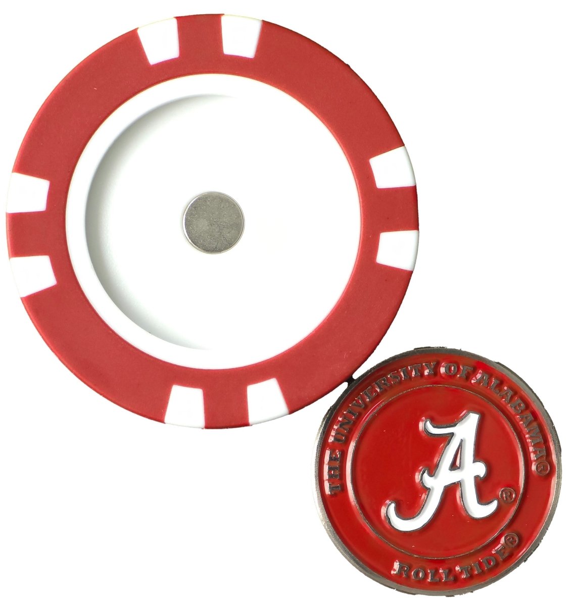 Officially Licensed Alabama Crimson Tide Poker Chip Ball Marker - Black Girl Golf