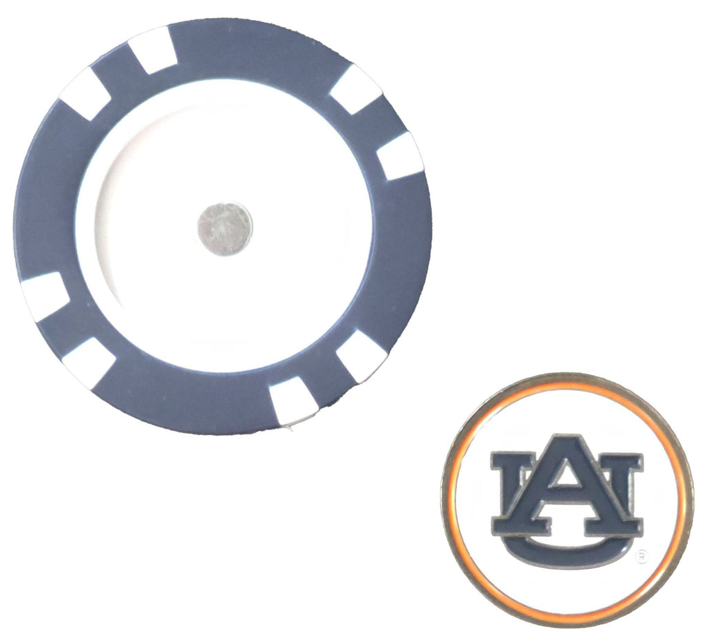 Officially Licensed Auburn Tigers Poker Chip Ball Marker - Black Girl Golf
