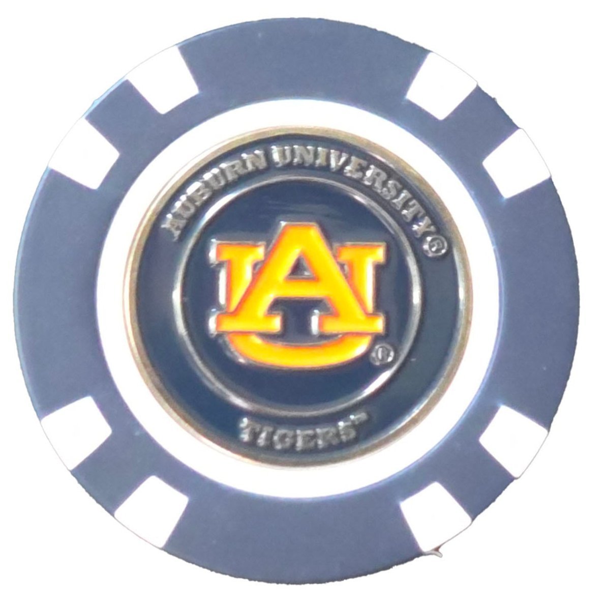 Officially Licensed Auburn Tigers Poker Chip Ball Marker - Black Girl Golf