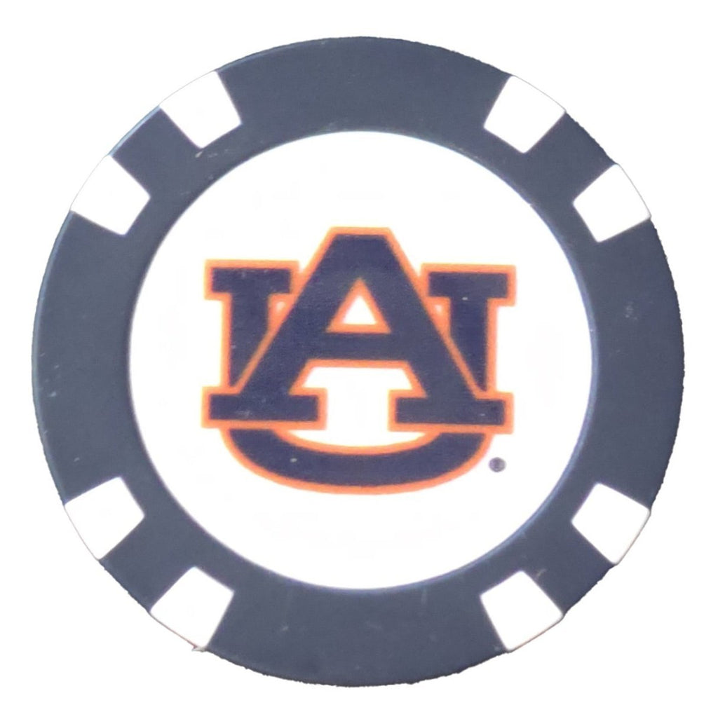 Officially Licensed Auburn Tigers Poker Chip Ball Marker - Black Girl Golf