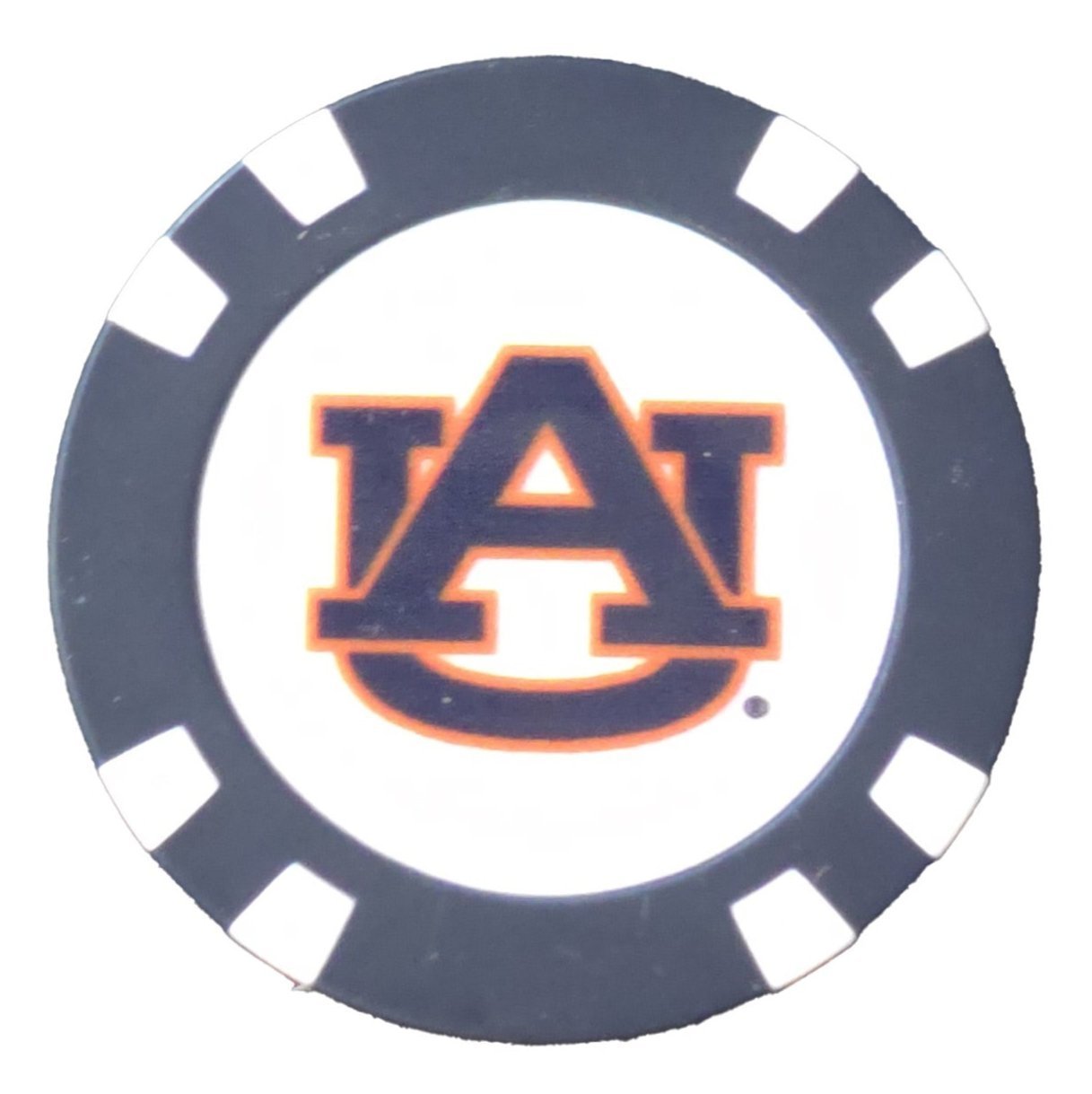 Officially Licensed Auburn Tigers Poker Chip Ball Marker - Black Girl Golf