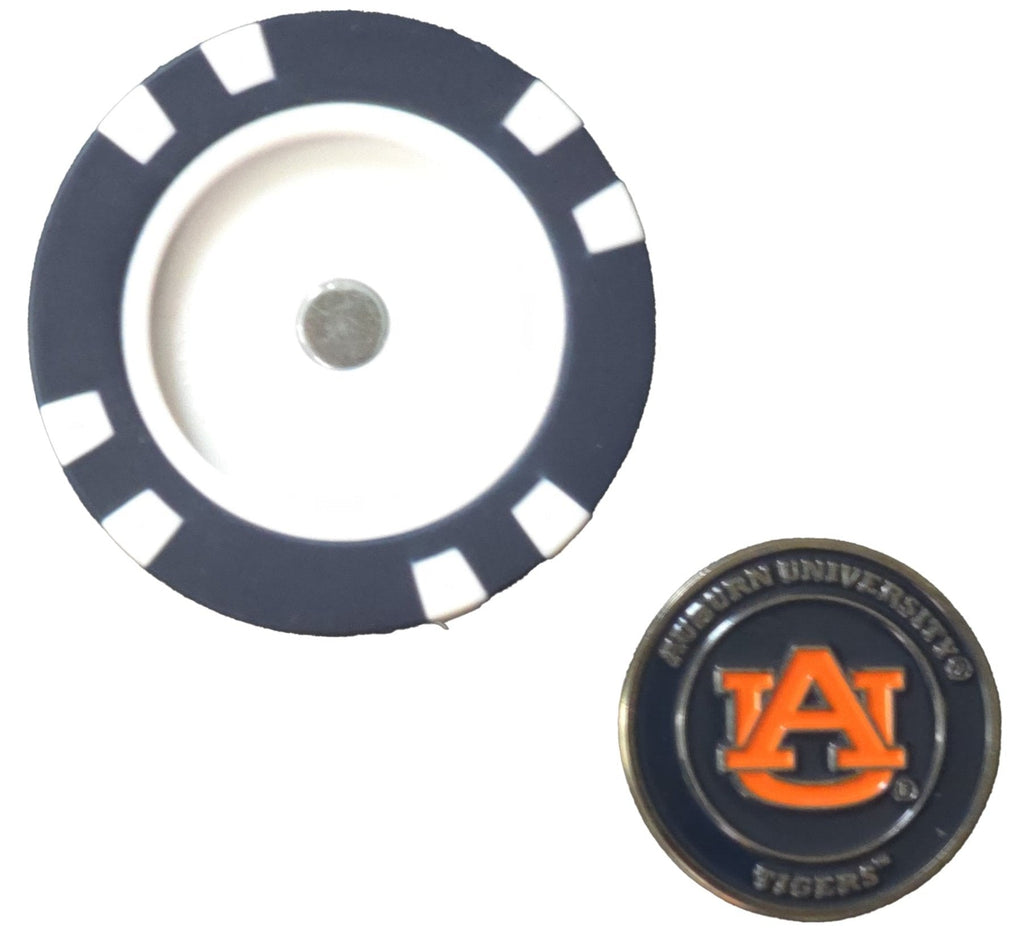 Officially Licensed Auburn Tigers Poker Chip Ball Marker - Black Girl Golf
