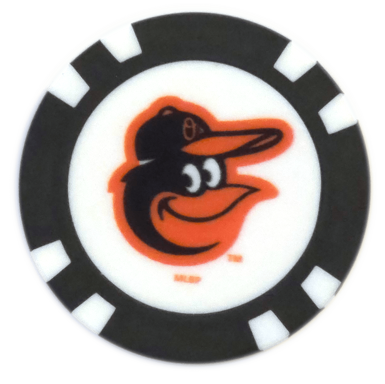 Officially Licensed Baltimore Orioles Poker Chip Ball Marker - Black Girl Golf