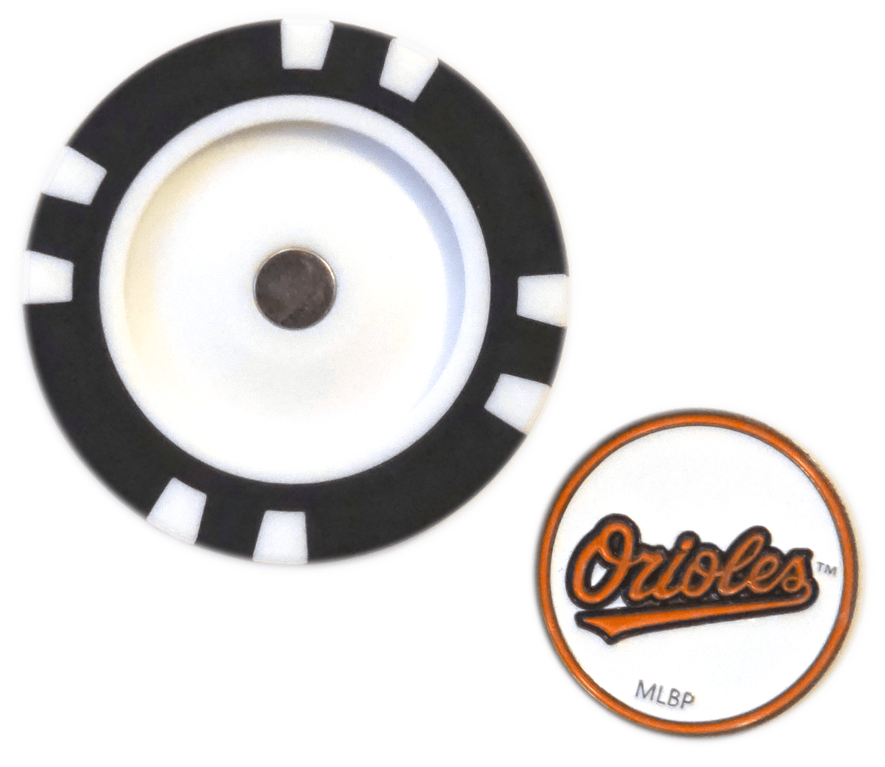 Officially Licensed Baltimore Orioles Poker Chip Ball Marker - Black Girl Golf