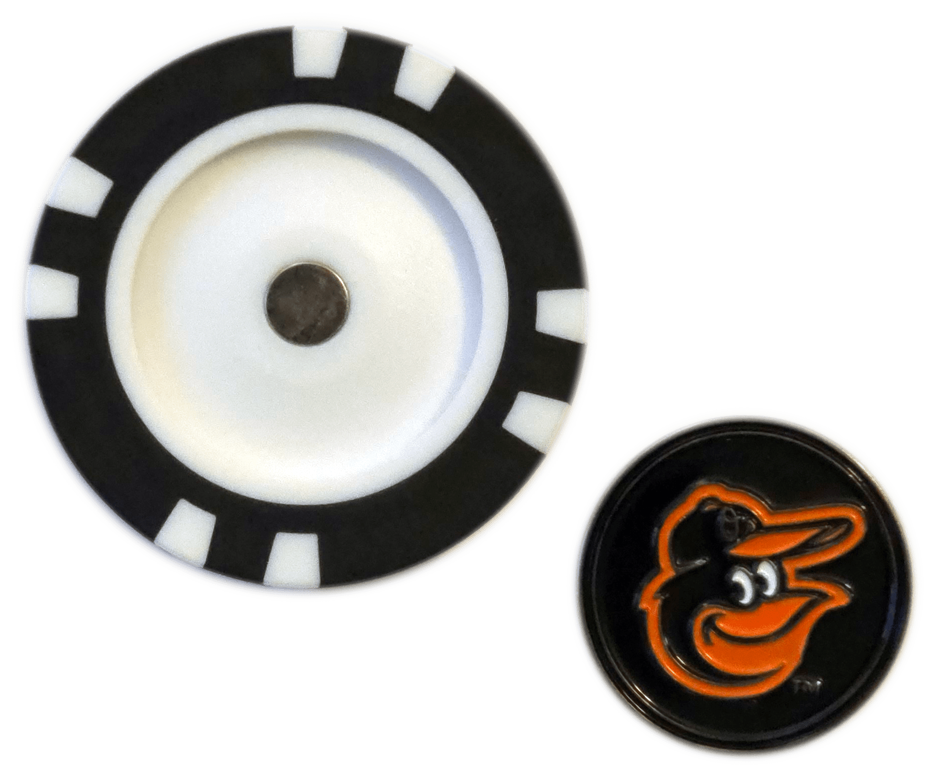 Officially Licensed Baltimore Orioles Poker Chip Ball Marker - Black Girl Golf
