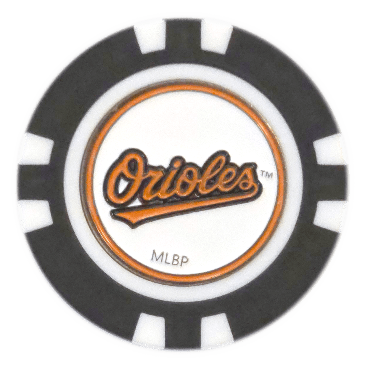 Officially Licensed Baltimore Orioles Poker Chip Ball Marker - Black Girl Golf