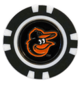 Officially Licensed Baltimore Orioles Poker Chip Ball Marker - Black Girl Golf