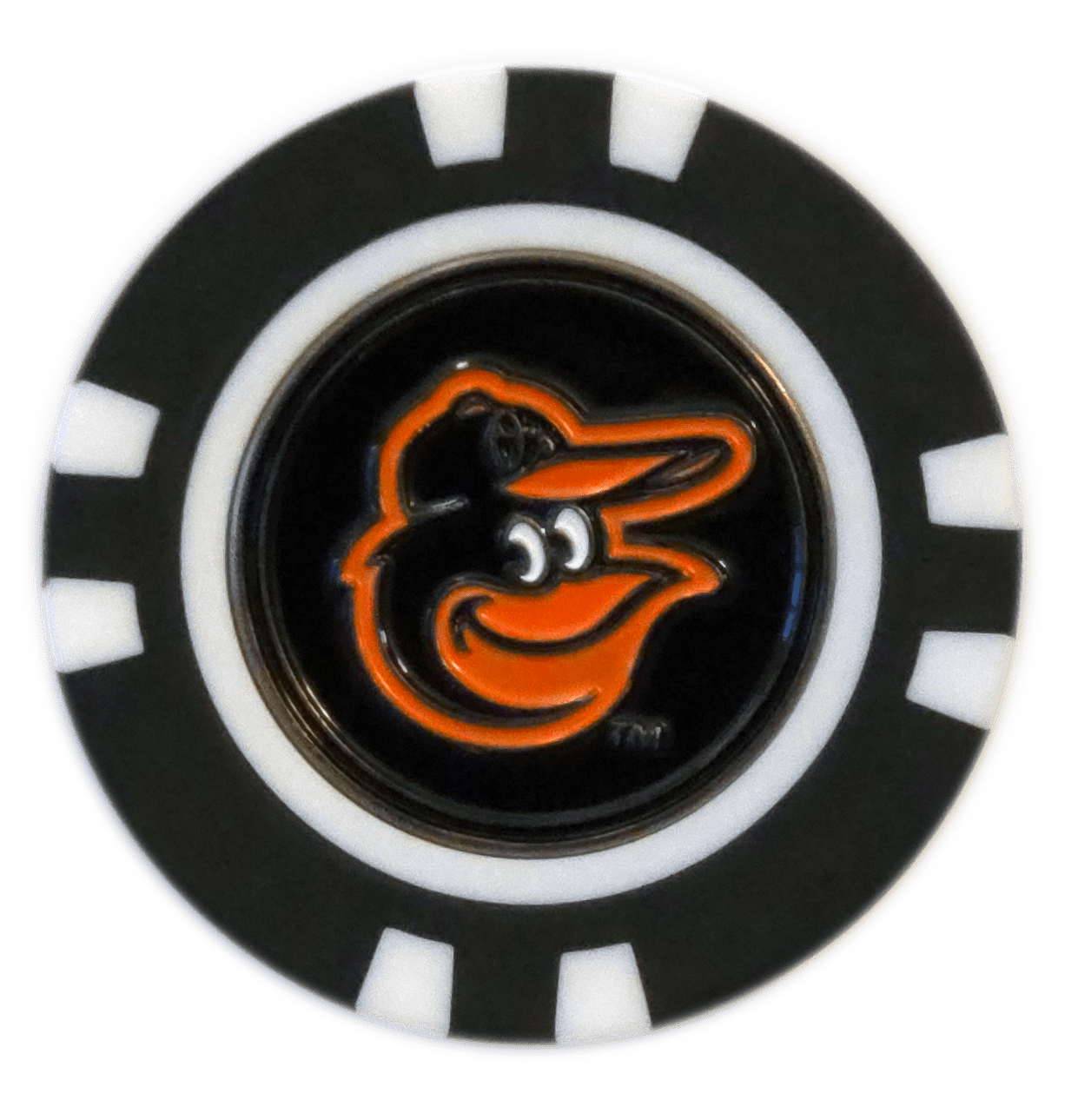 Officially Licensed Baltimore Orioles Poker Chip Ball Marker - Black Girl Golf