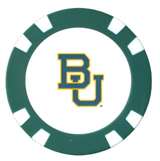 Officially Licensed Baylor Bears Poker Chip Ball Marker - Black Girl Golf