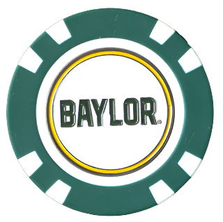 Officially Licensed Baylor Bears Poker Chip Ball Marker - Black Girl Golf