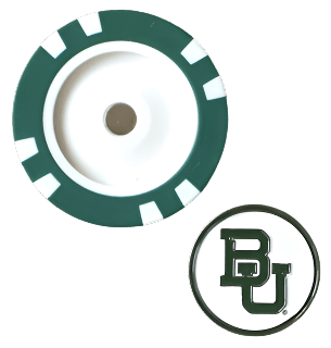 Officially Licensed Baylor Bears Poker Chip Ball Marker - Black Girl Golf