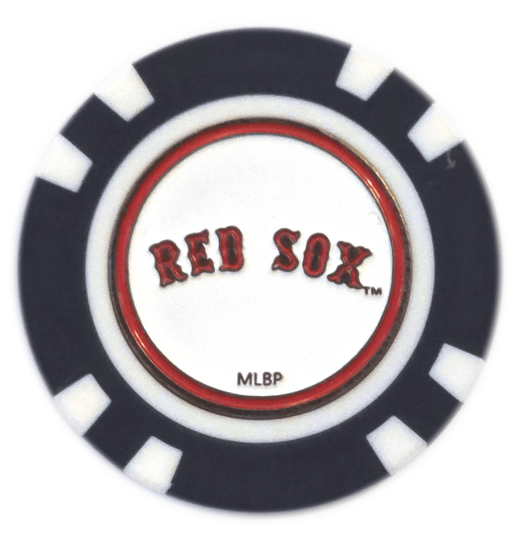 Officially Licensed Boston Red Sox Poker Chip Ball Marker - Black Girl Golf