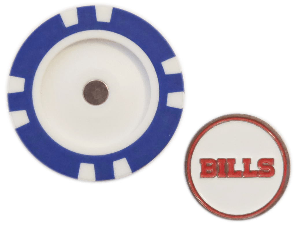 Officially Licensed Buffalo Bills Poker Chip Ball Marker - Black Girl Golf