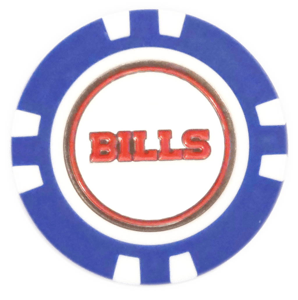 Officially Licensed Buffalo Bills Poker Chip Ball Marker - Black Girl Golf