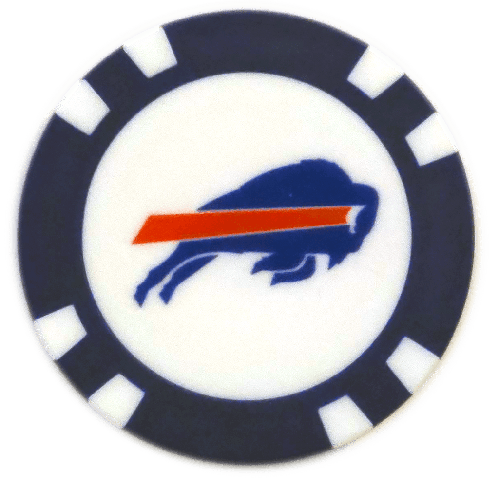 Officially Licensed Buffalo Bills Poker Chip Ball Marker - Black Girl Golf