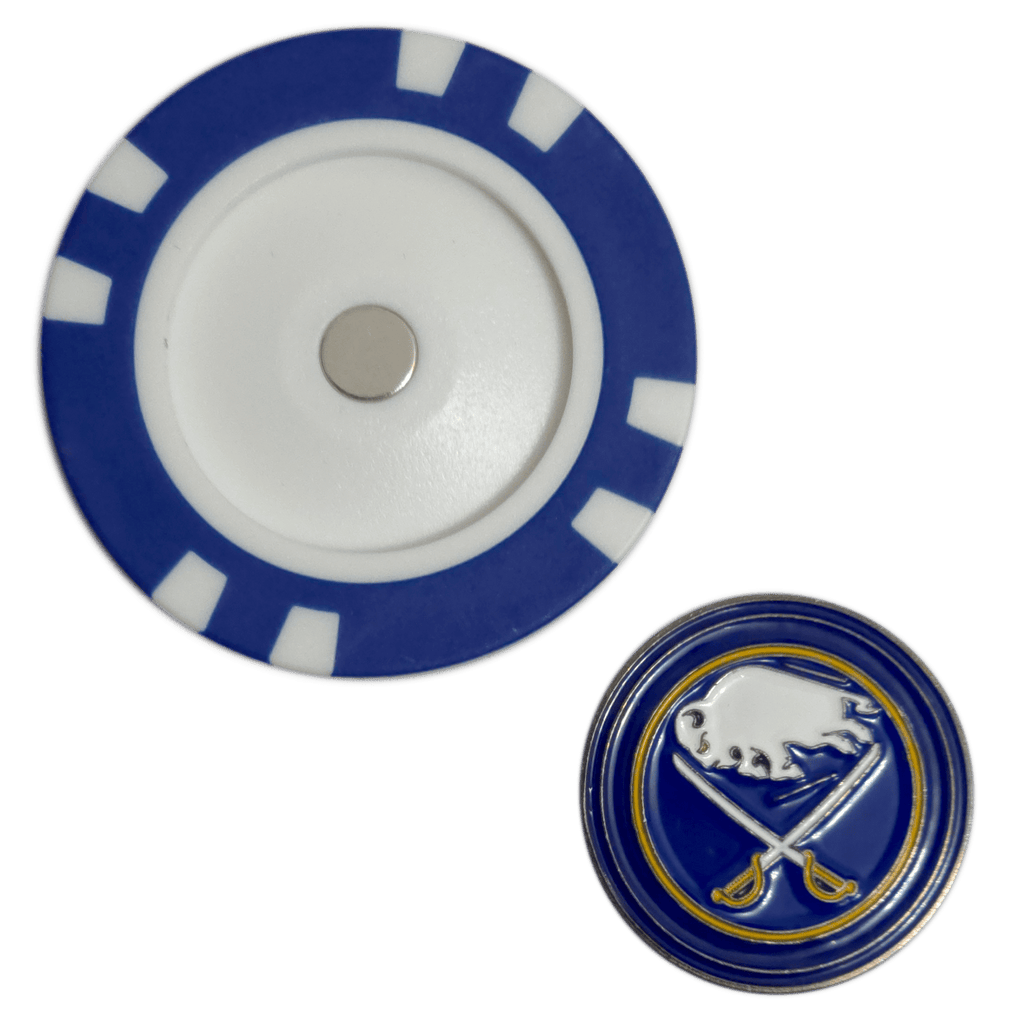 Officially Licensed Buffalo Sabres Poker Chip Ball Marker - Black Girl Golf