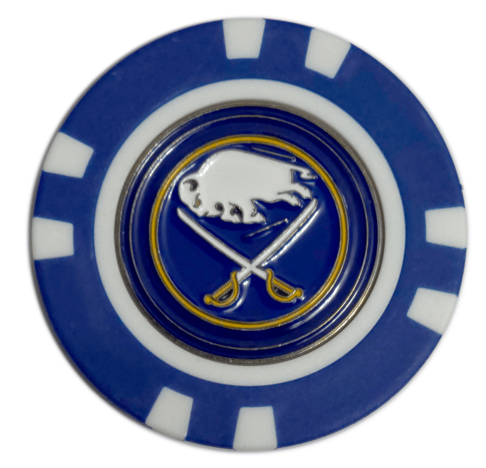 Officially Licensed Buffalo Sabres Poker Chip Ball Marker - Black Girl Golf